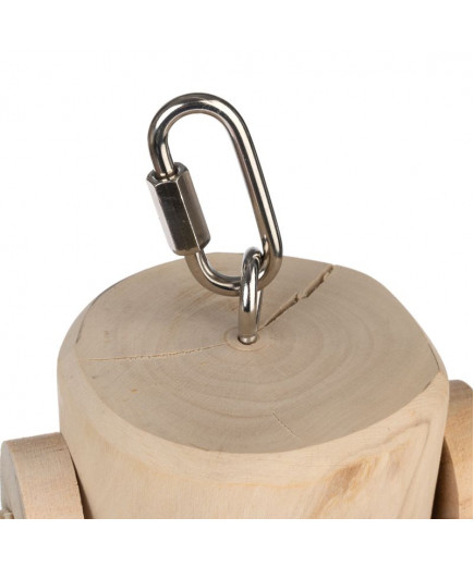Java Wood XL Parrot Perch Station Swing